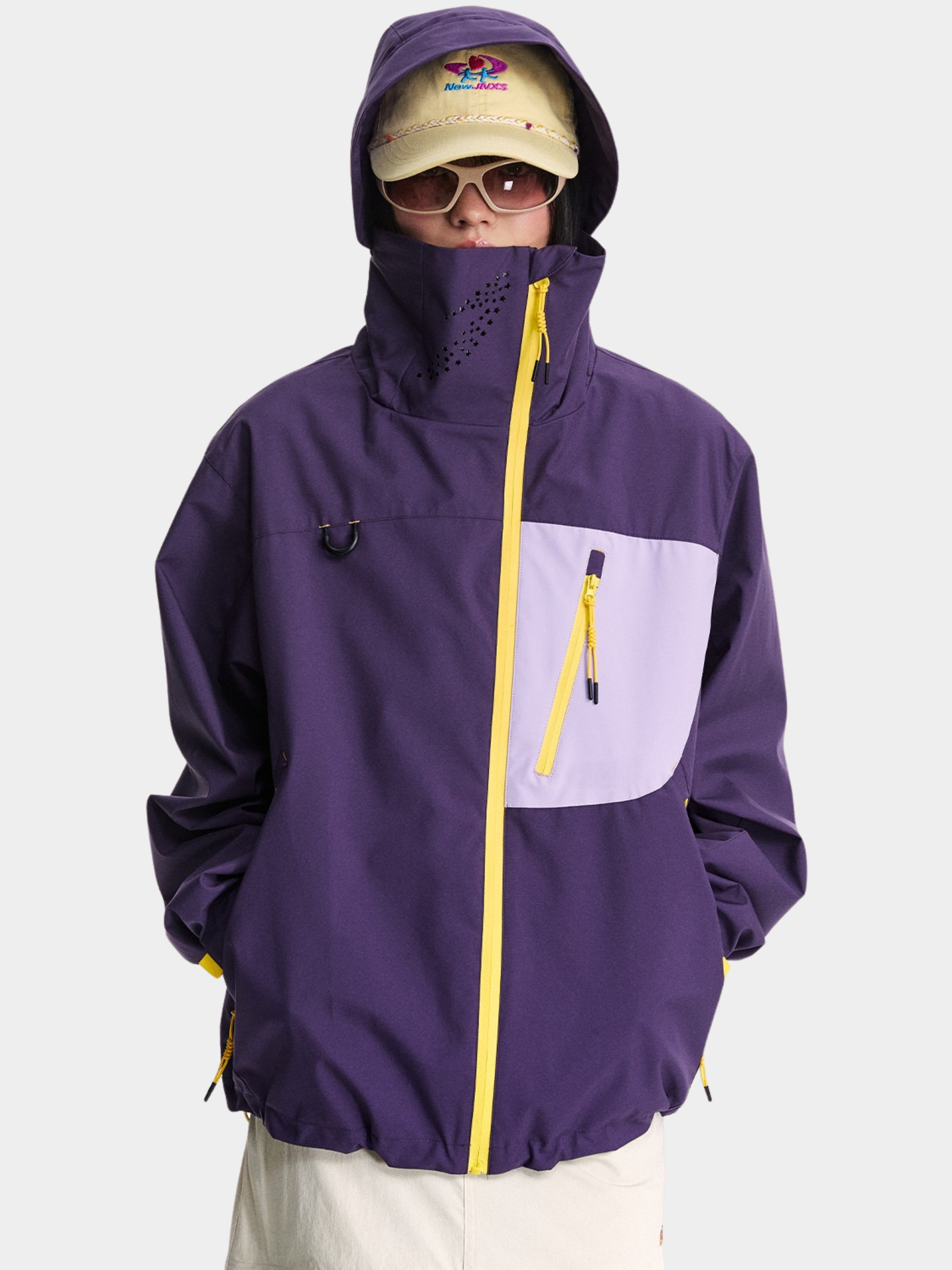 EchoPort - Unisex Water-Repellent & Windproof Colorblock Hard Shell Jacket