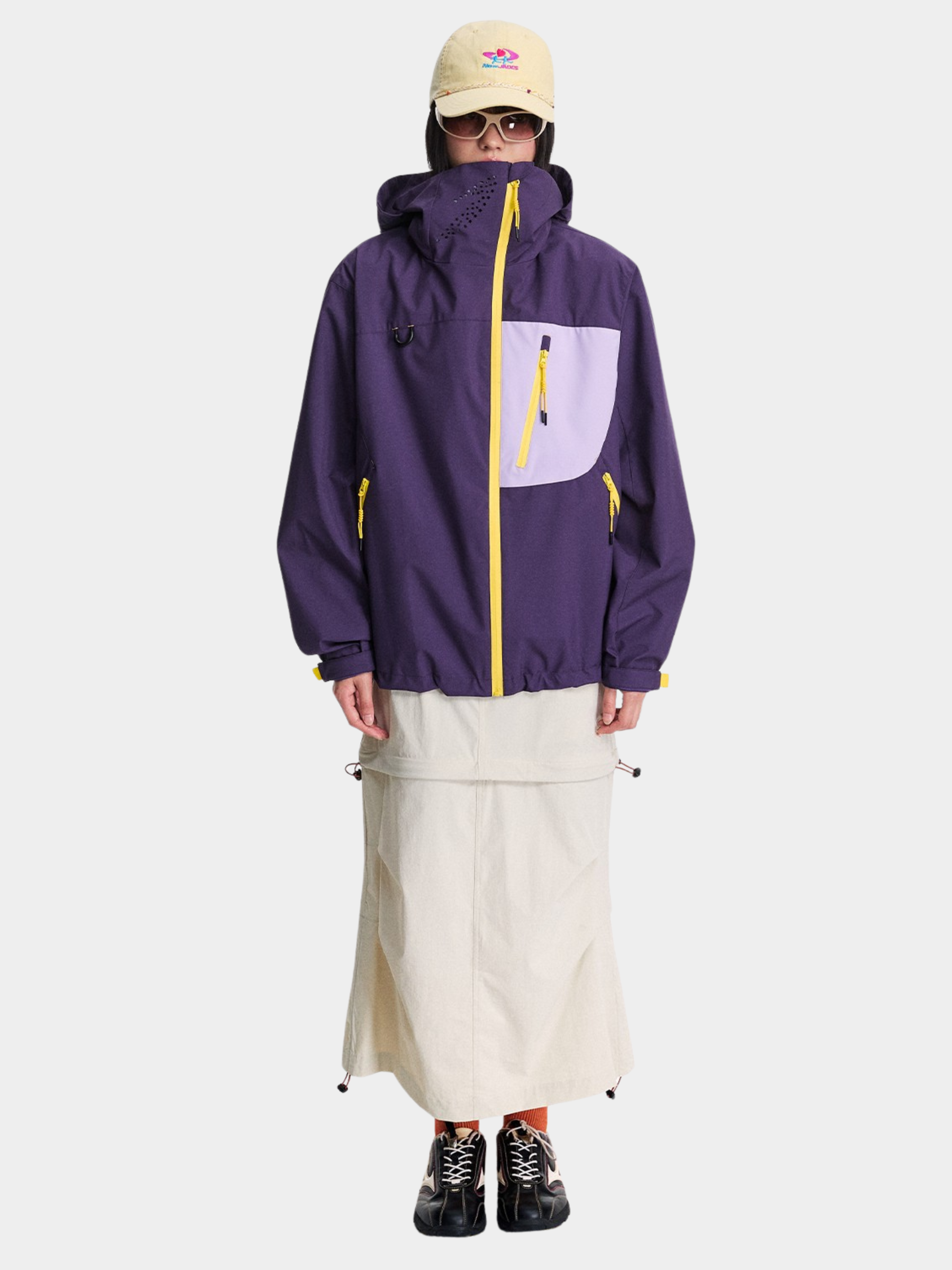 EchoPort - Unisex Water-Repellent & Windproof Colorblock Hard Shell Jacket