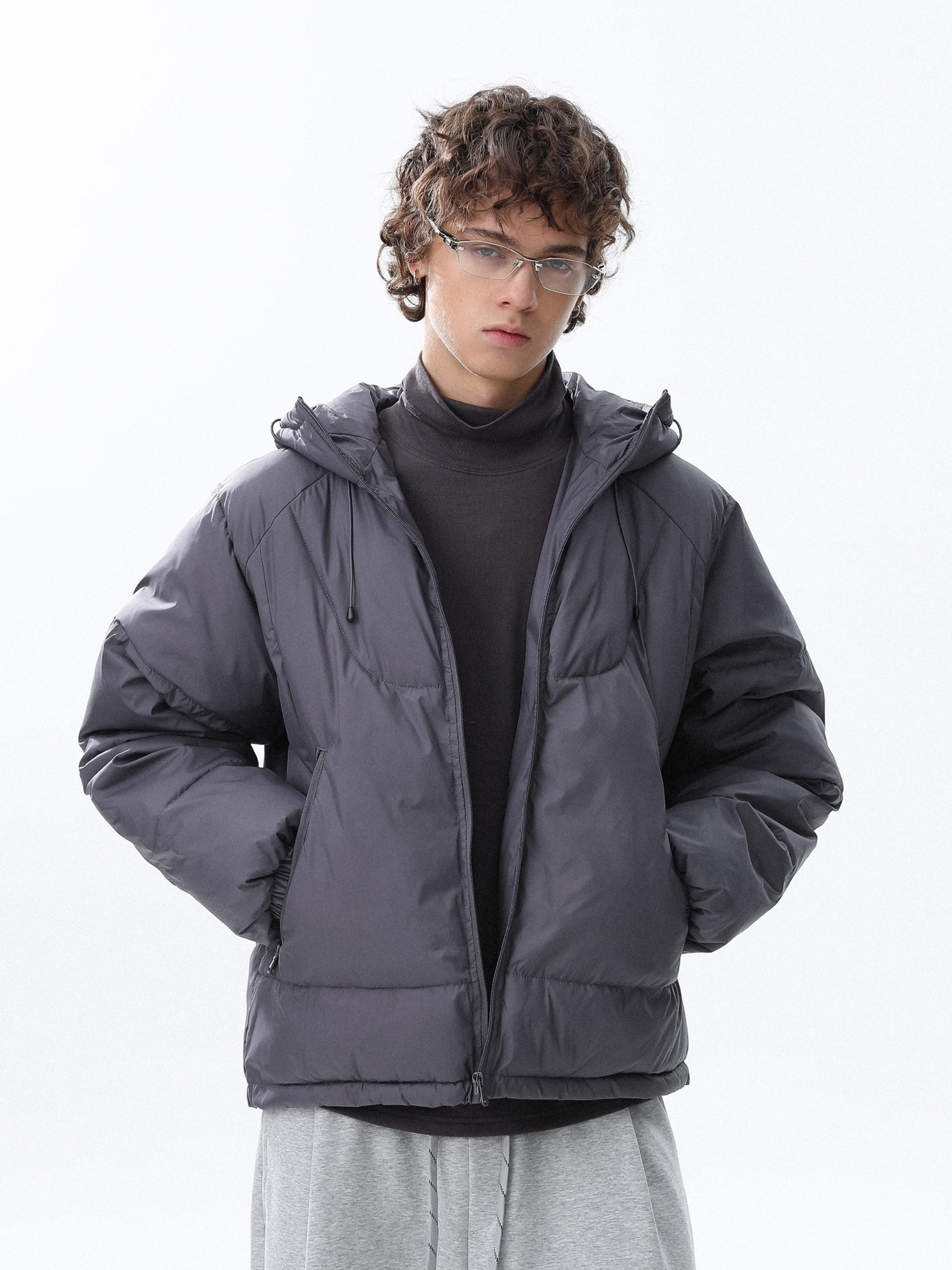 Trailcraft - Unisex Solid Color Quilted Loose Padded Jacket