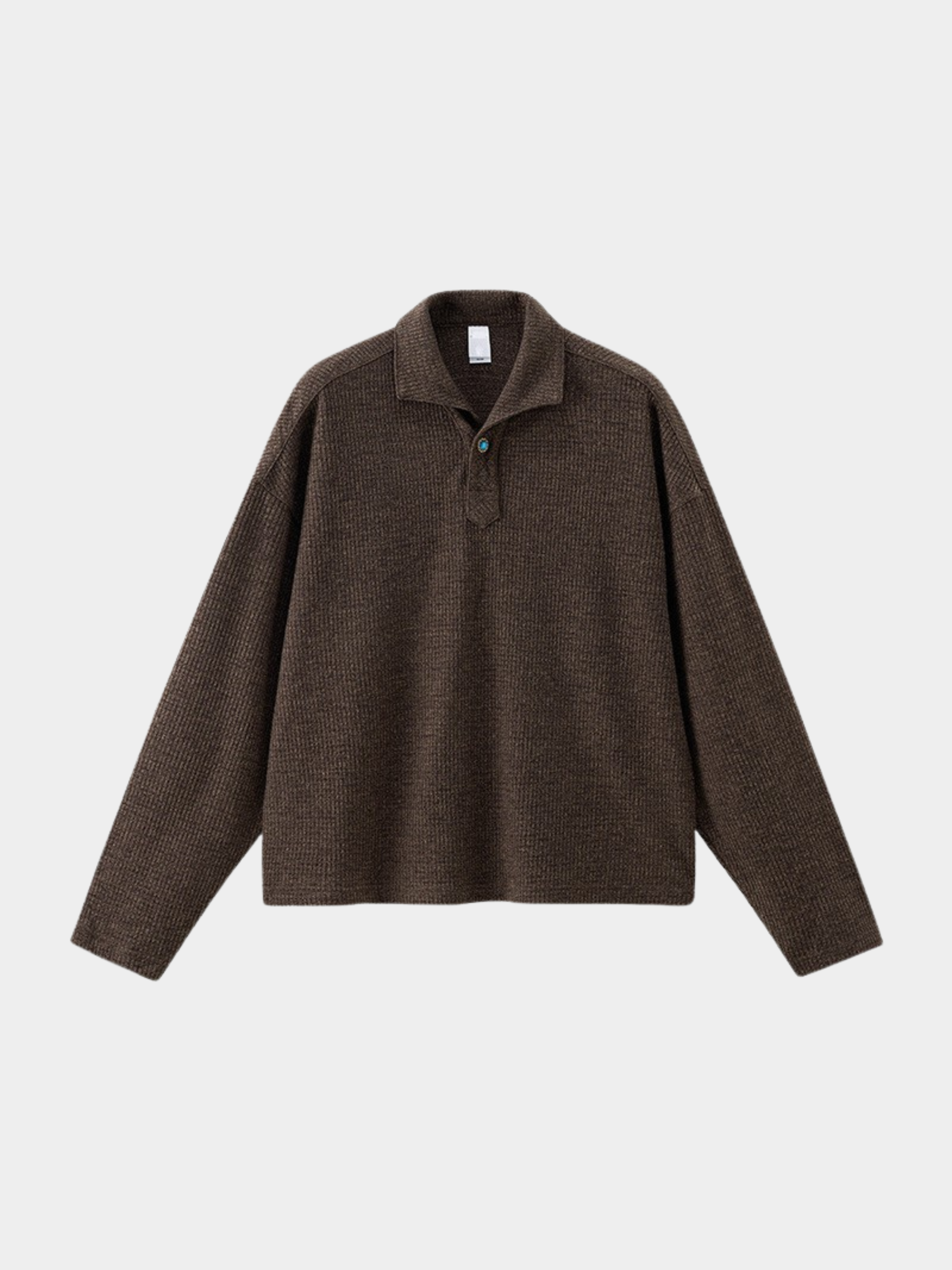Shade - Unisex One-Piece Collar Long Sleeve Polo Shirt