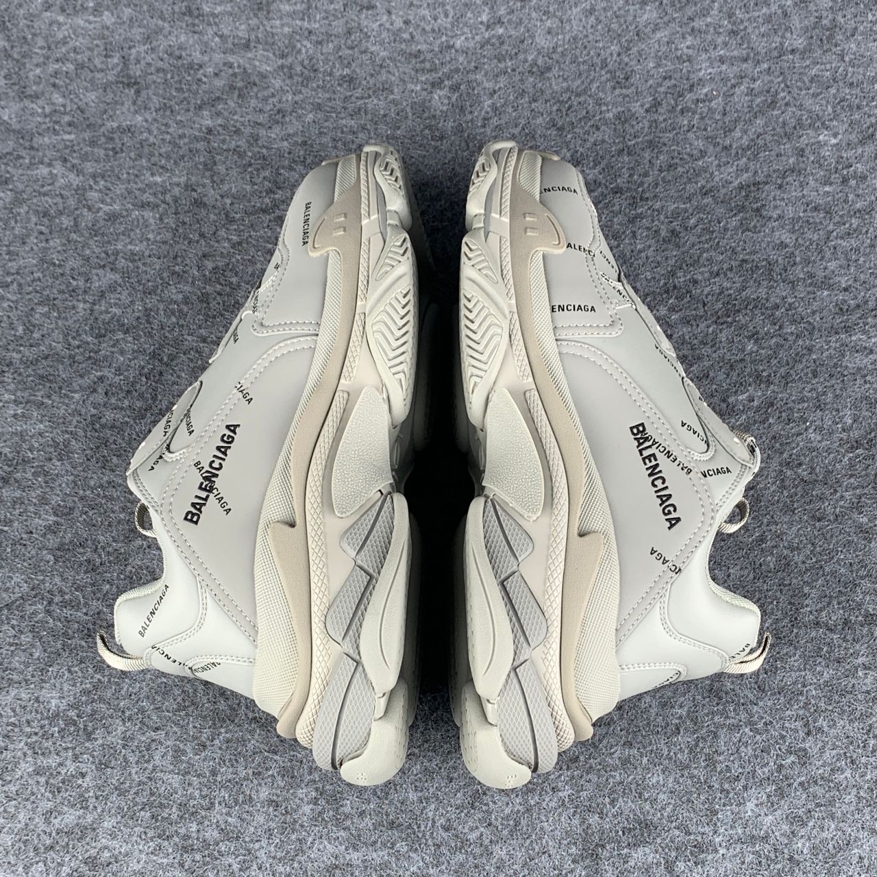 Balenciaga Triple S 'Allover Logo - Grey'