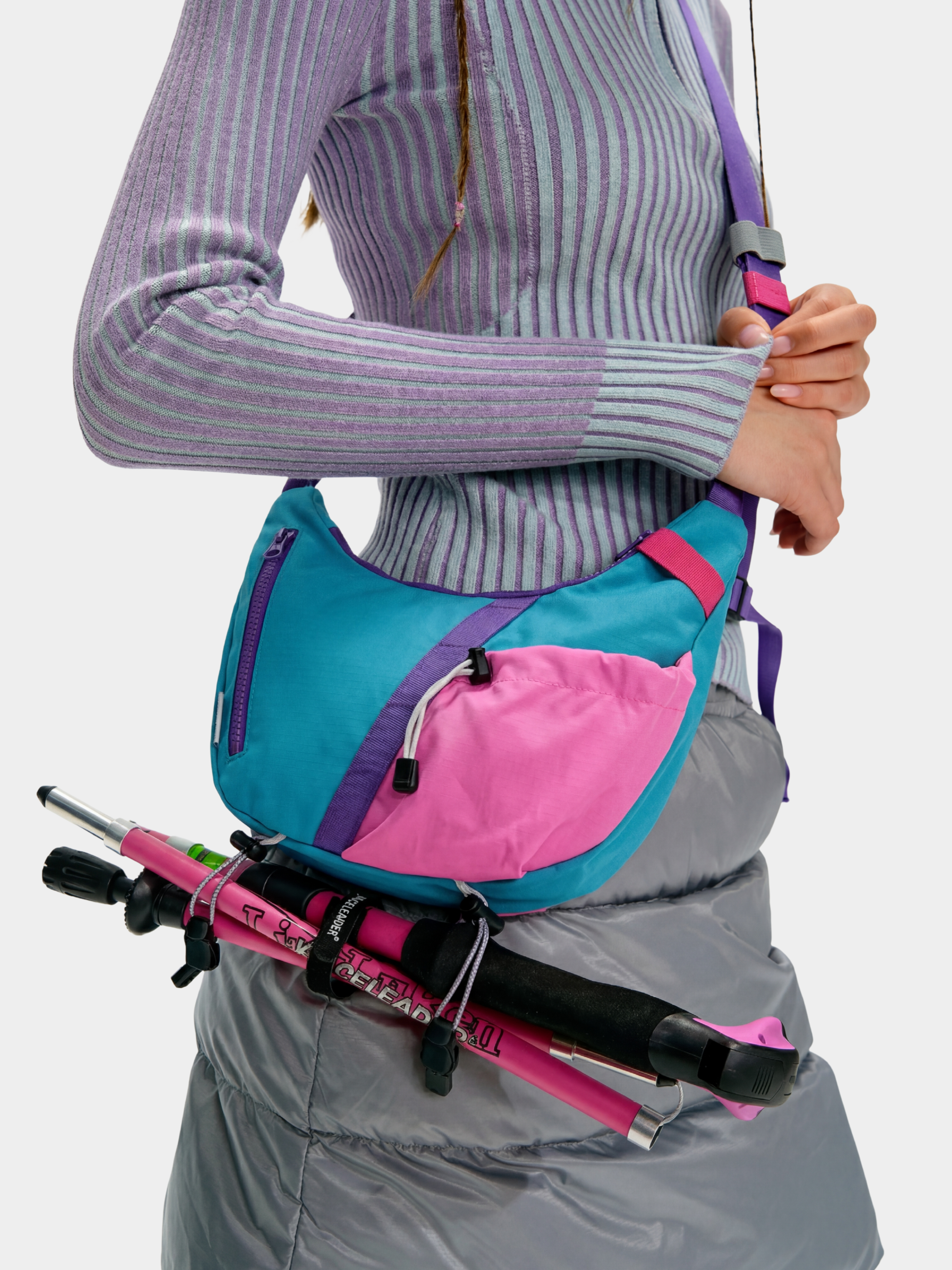 Feralwind - Multi-Functional Colorblock Crossbody Bag