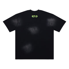Hellstar No Guts No Glory Green Camo Gradient Black Tee