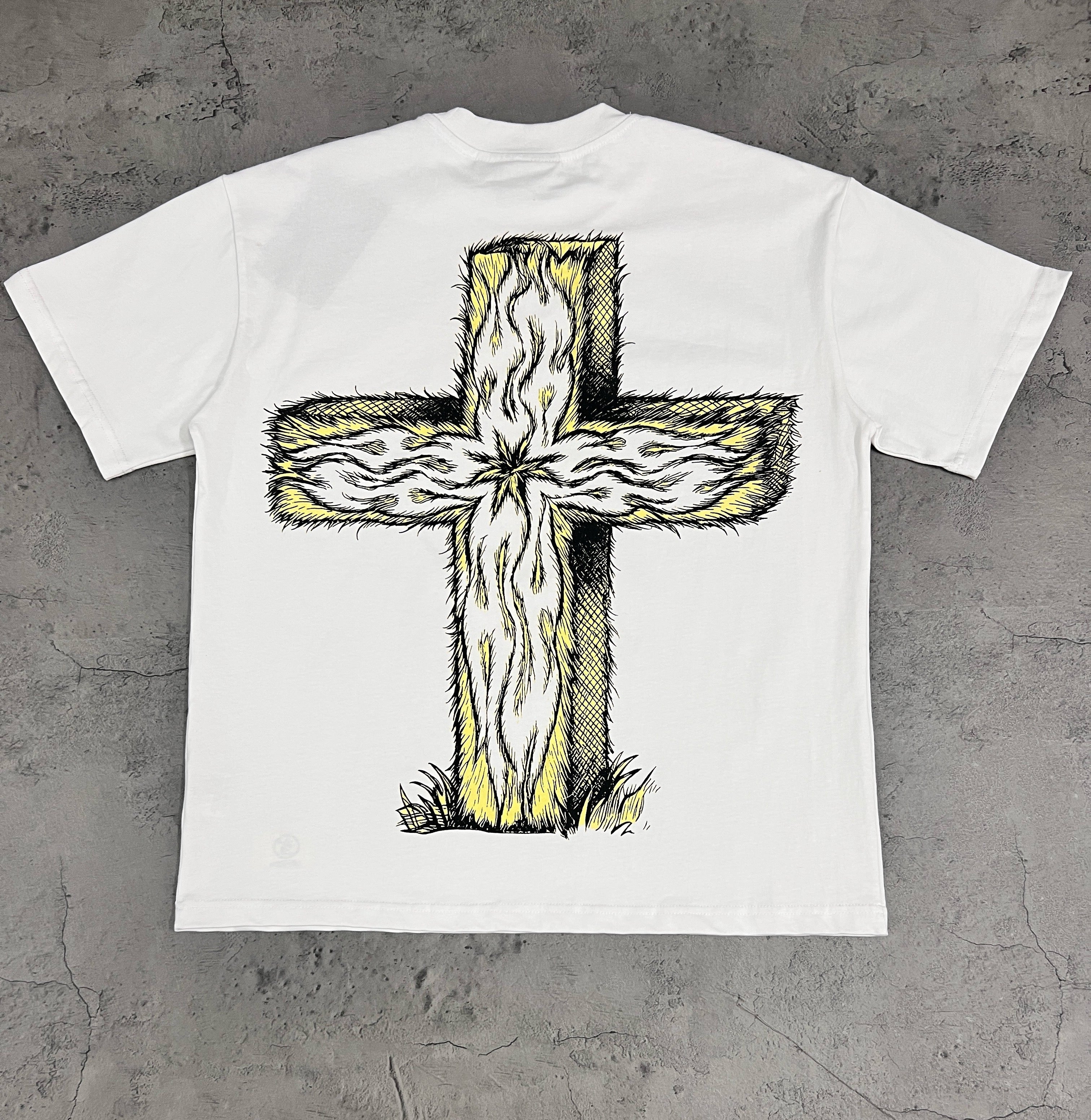 Hellstar The Path To Paradise Twin Goats White Tee