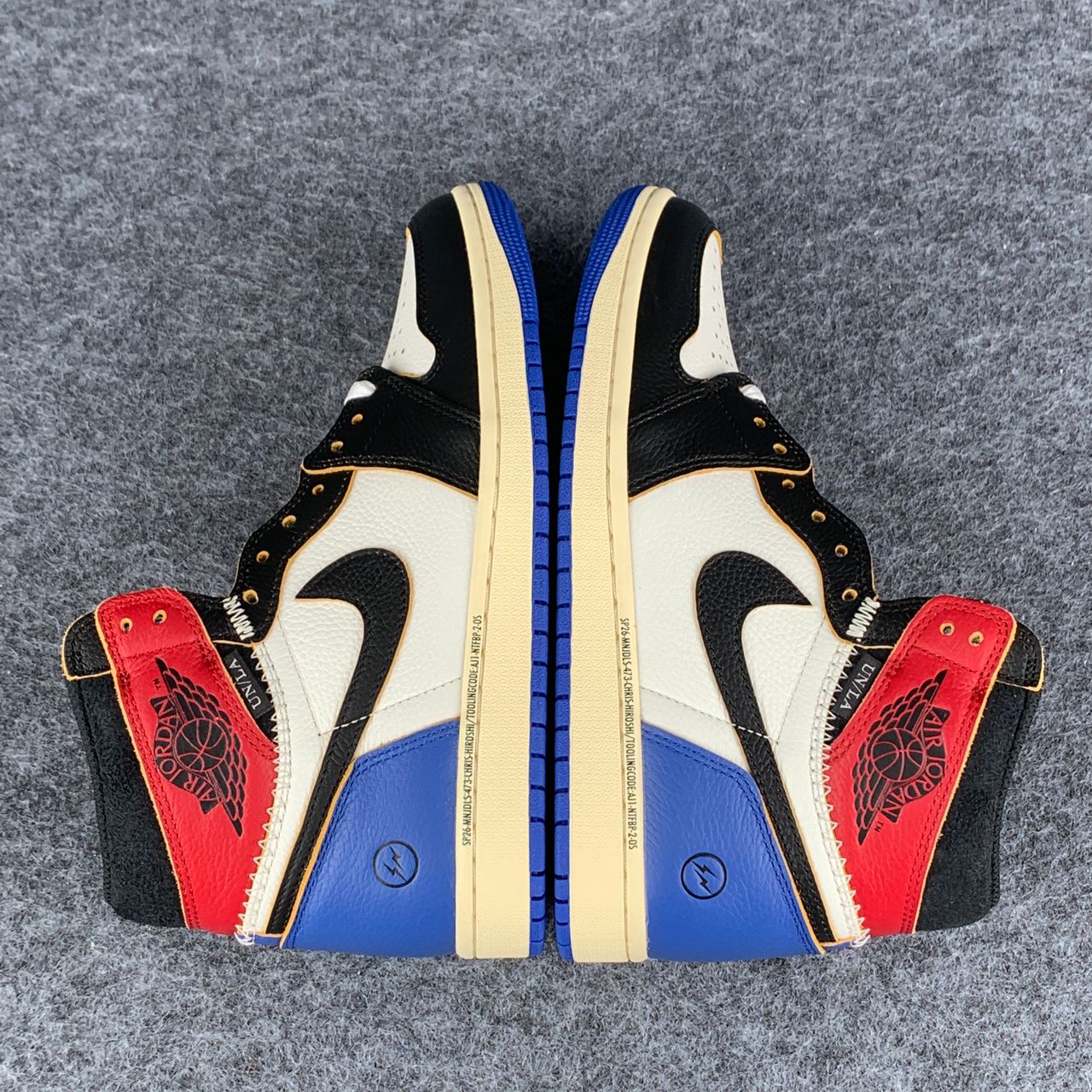 Fragment x Union LA x Air Jordan 1 Retro High OG “Varsity Red/Sport Royal