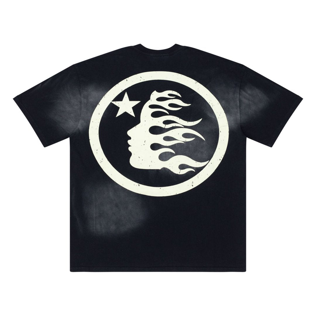 Hellstar Spear Logo Cloud Wash Black Tee