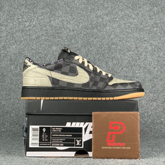 Custom Air Jordan 1 Low LV OG “Crocodile/Shadow”
