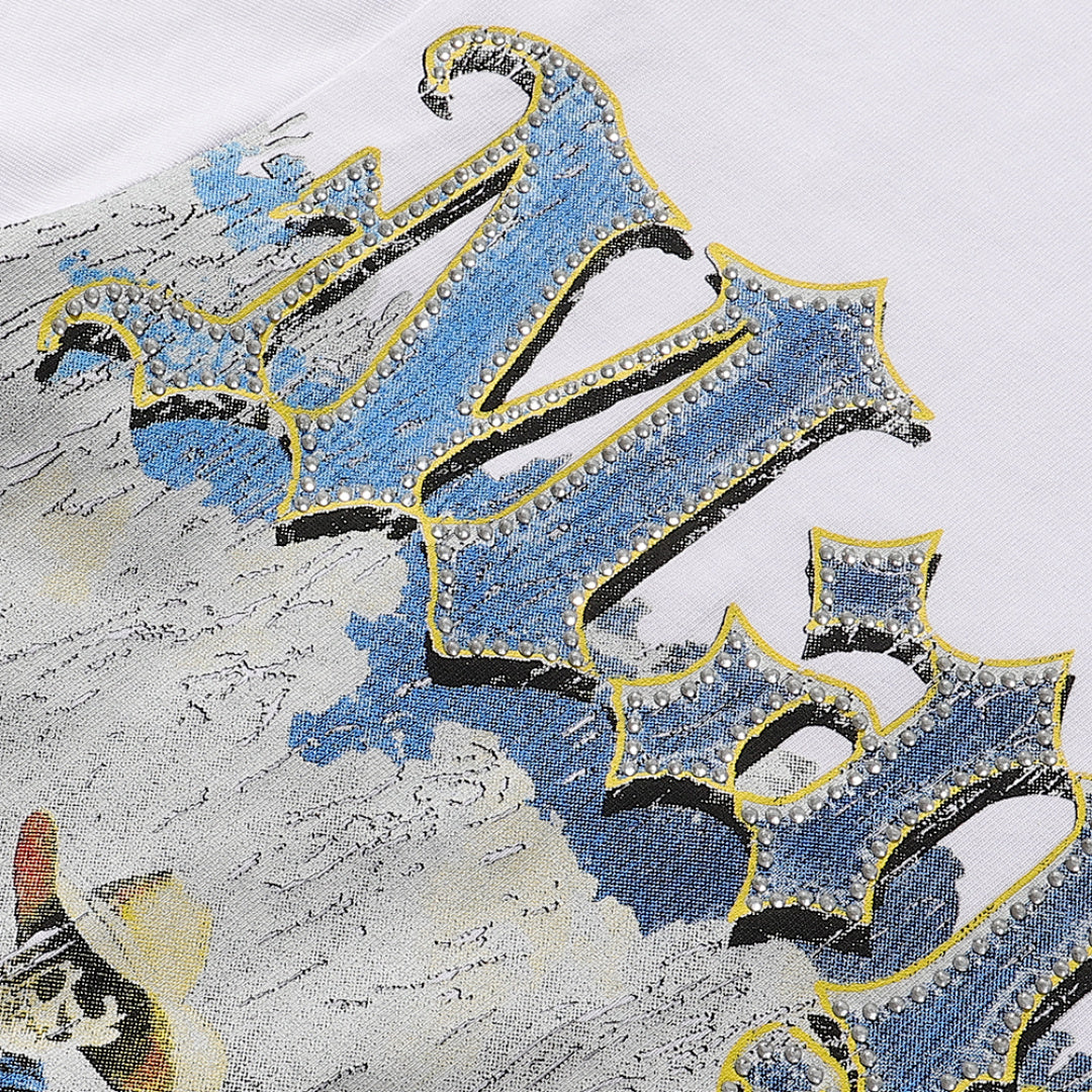 Majestik “Wild West” Skeleton Cowboys Vintage Tee