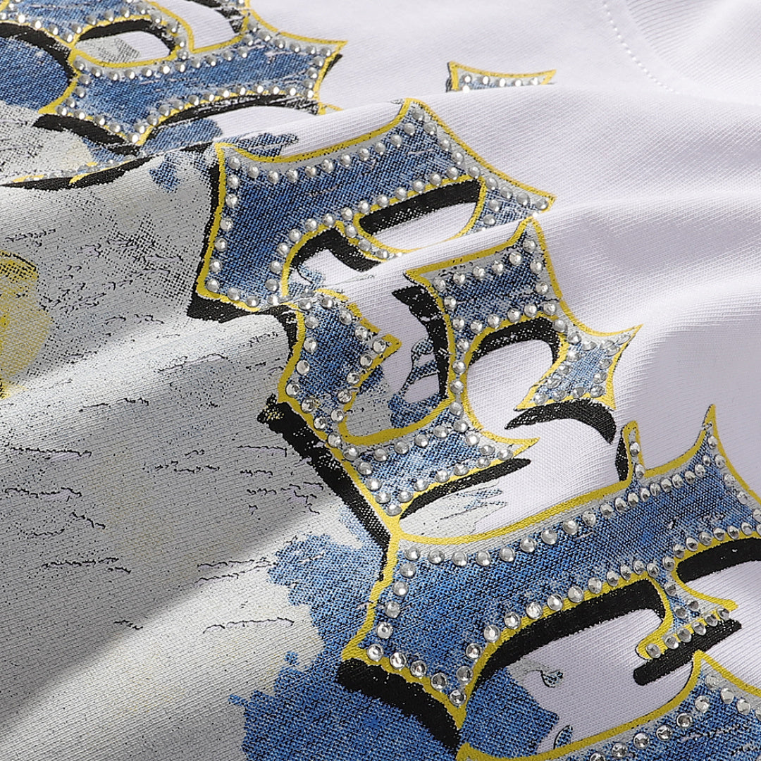 Majestik “Wild West” Skeleton Cowboys Vintage Tee