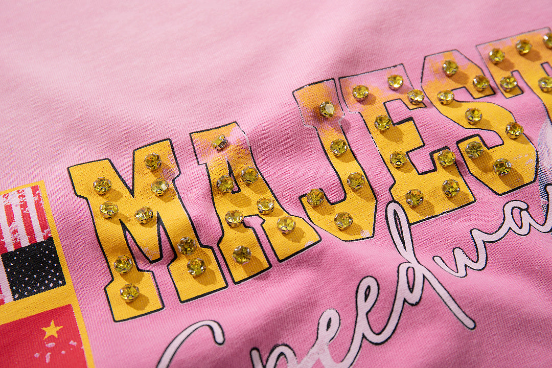 Majestik “Moto vs. Everybody” Vintage Pink Tee