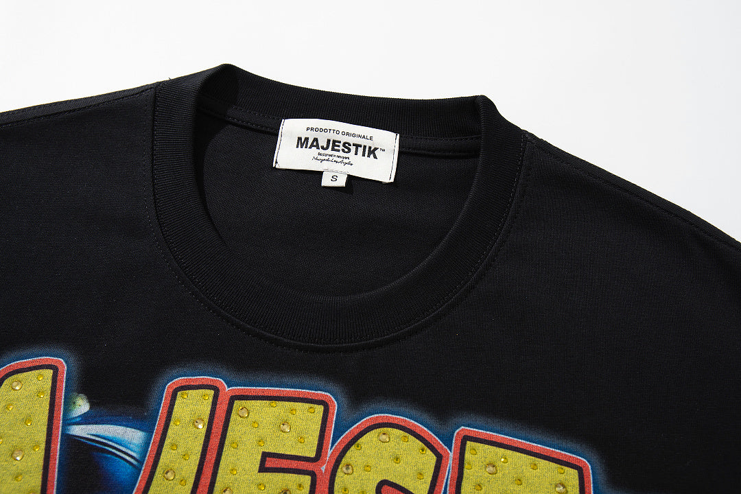 Majestik “Cereal Cosmic” Rhinestone Graphic Tee