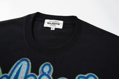 Majestik “Neon Supercars” Rhinestone Graphic Tee