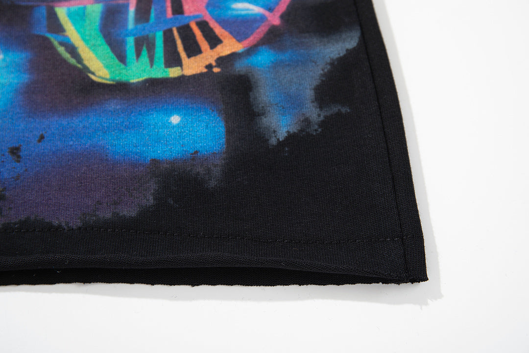 Majestik “Neon Supercars” Rhinestone Graphic Tee