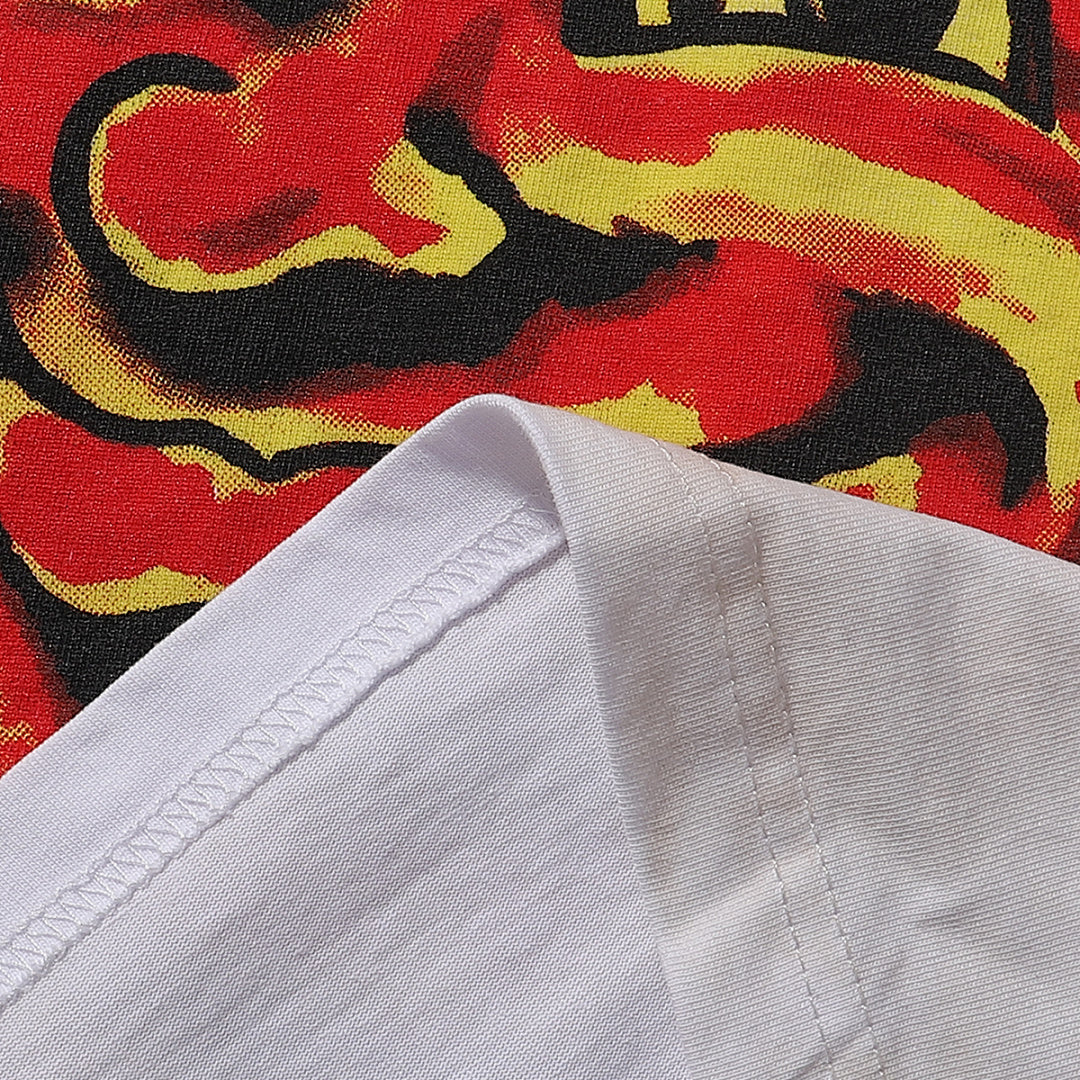Majestik “Fearless” Vintage Sun & Clouds Rhinestone Tee