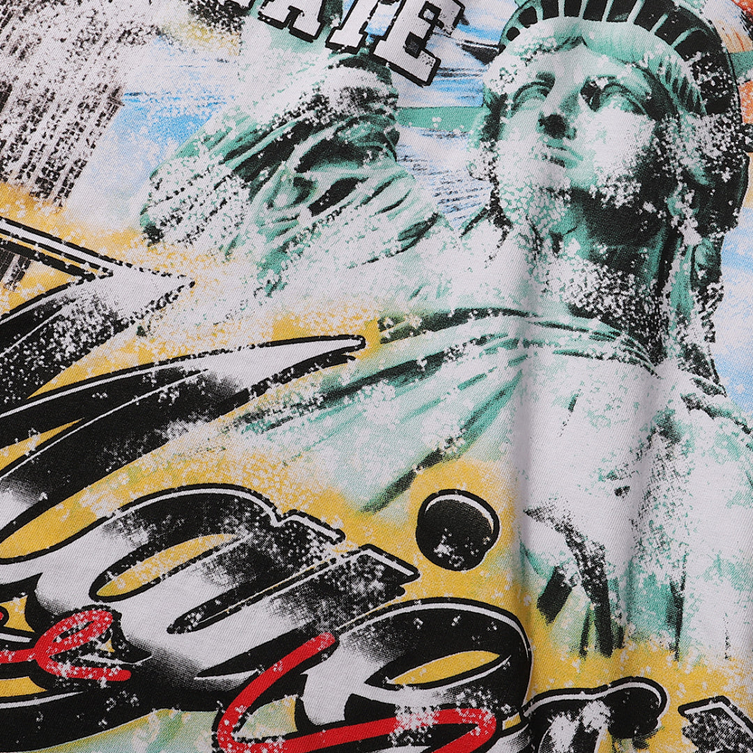 Majestik “The Spirit of US” Statue of Liberty Rhinestone Vintage Tee