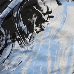 Majestik “Fearless” Astronaut & Skeleton Rhinestone Vintage Tee
