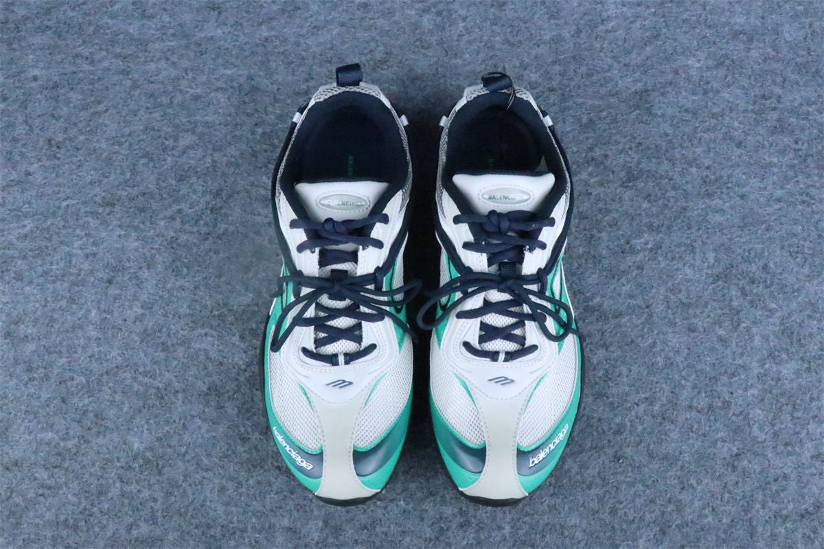 Balenciaga Radar Gradient Lines Sneaker 'Green White Grey'