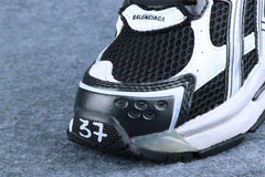 Custom Balenciaga Runner Sneaker LED 'Black White'