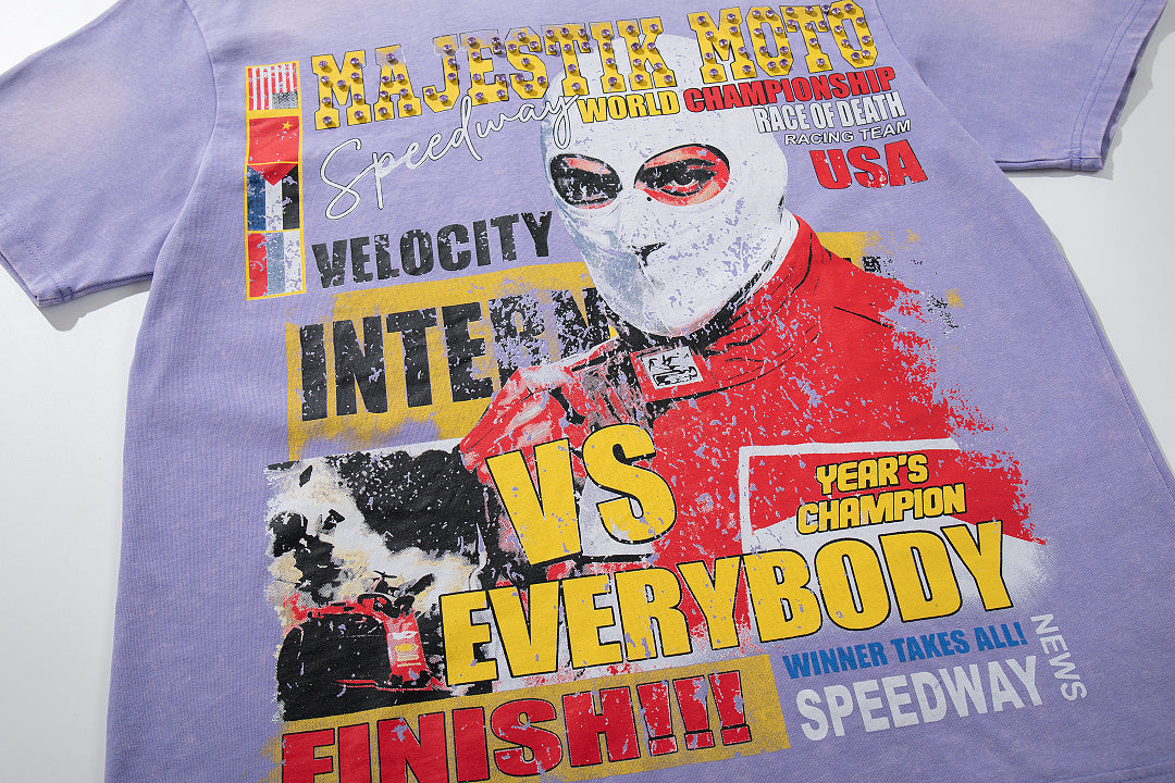 Majestik “Moto vs. Everybody” Vintage Wash Tee