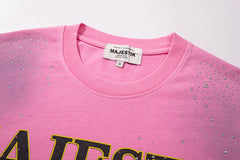 Majestik “Department” Cowboy Skeleton Rhinestone Tee
