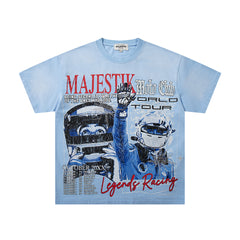 Majestik “Moto Club World Tour” Vintage Wash Tee