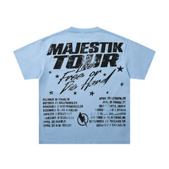Majestik “Moto Club World Tour” Vintage Wash Tee
