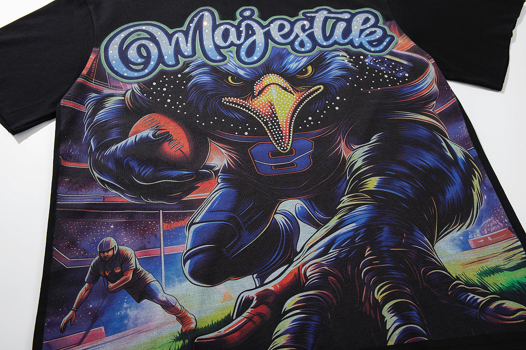 Majestik “Gridiron Eagle” Graphic Tee