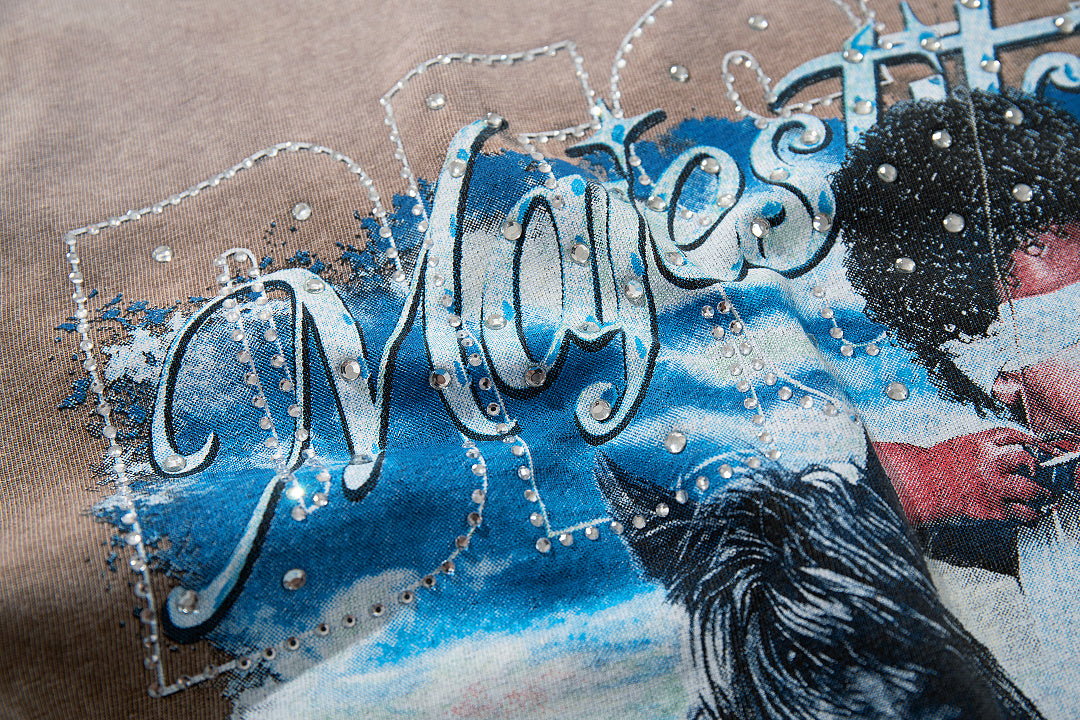 Majestik “Majestic Global” Vintage Wash Tee