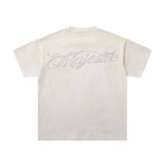 Majestik “World Tour” Motorcycle Racing Rhinestone Vintage Tee