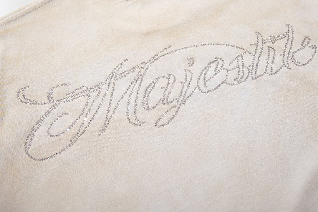 Majestik “World Tour” Motorcycle Racing Rhinestone Vintage Tee