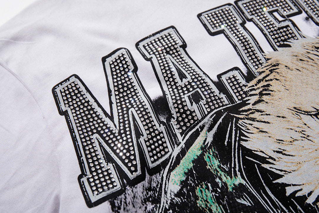 Majestik “Gridiron Eagle” Football Rhinestone Vintage Tee