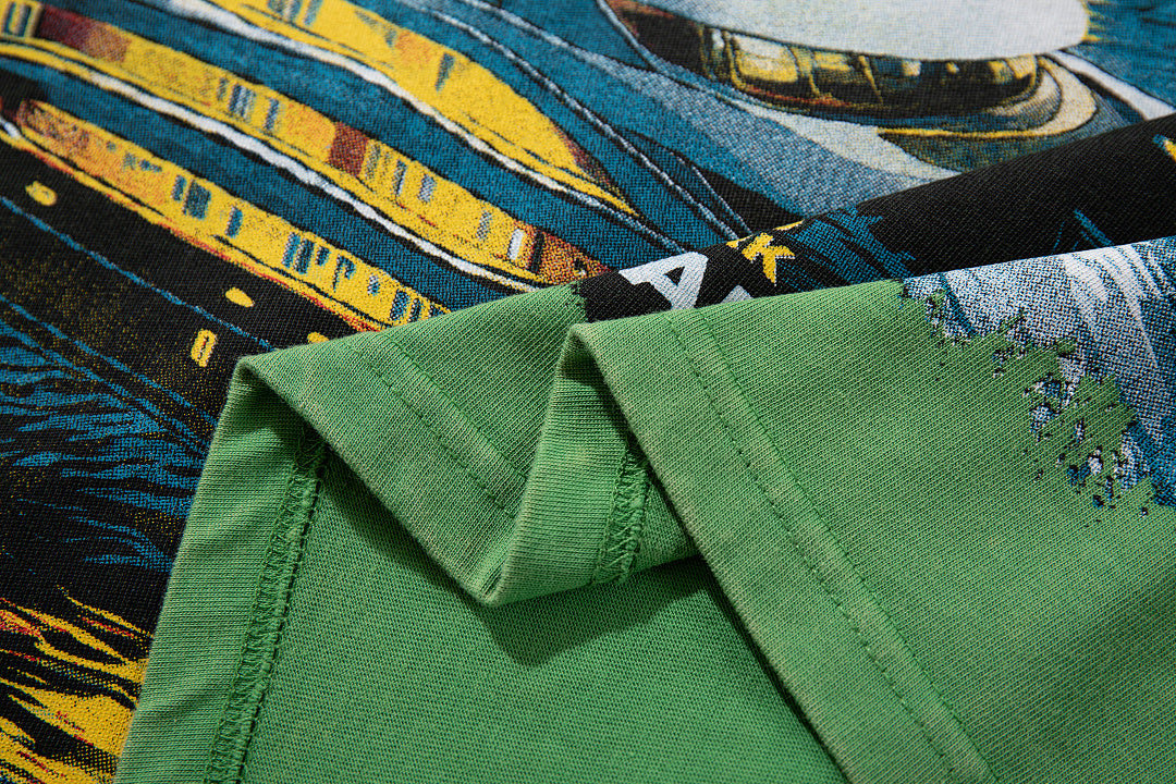 Majestik “Luxury Culture” Yacht Vintage Tee（Green）