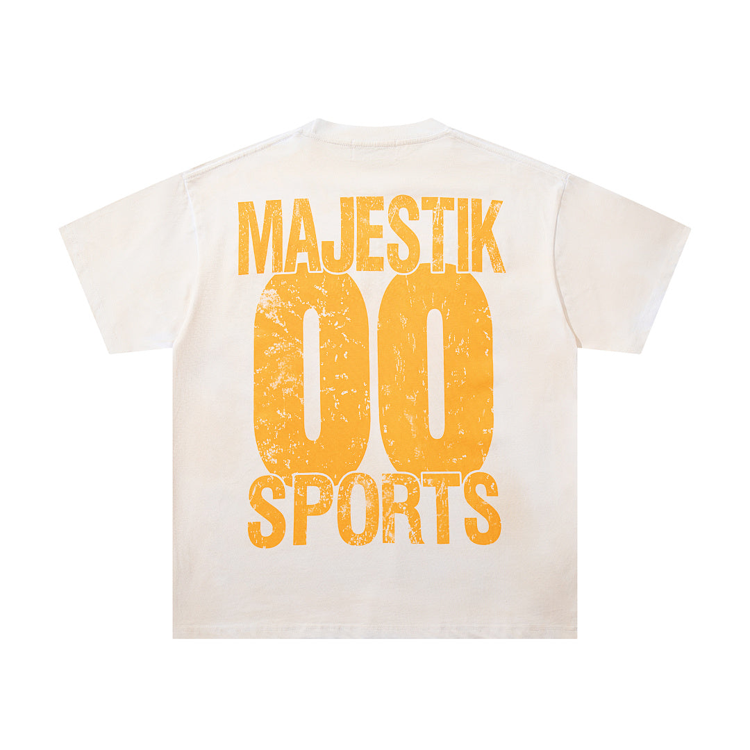 Majestik “Paradise” Supercar Vintage Tee（Off-White / Cream）