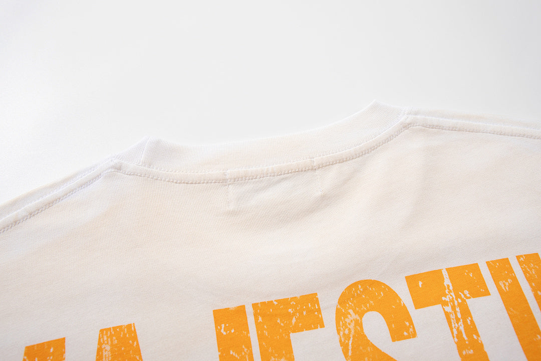 Majestik “Paradise” Supercar Vintage Tee（Off-White / Cream）