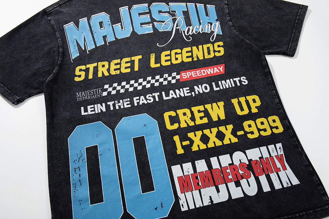 Majestik “Street Legends” Moto Vintage Tee（Black）