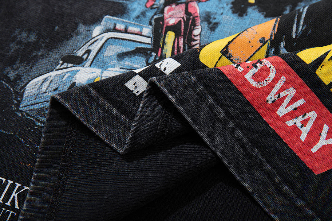 Majestik “Street Legends” Moto Vintage Tee（Black）