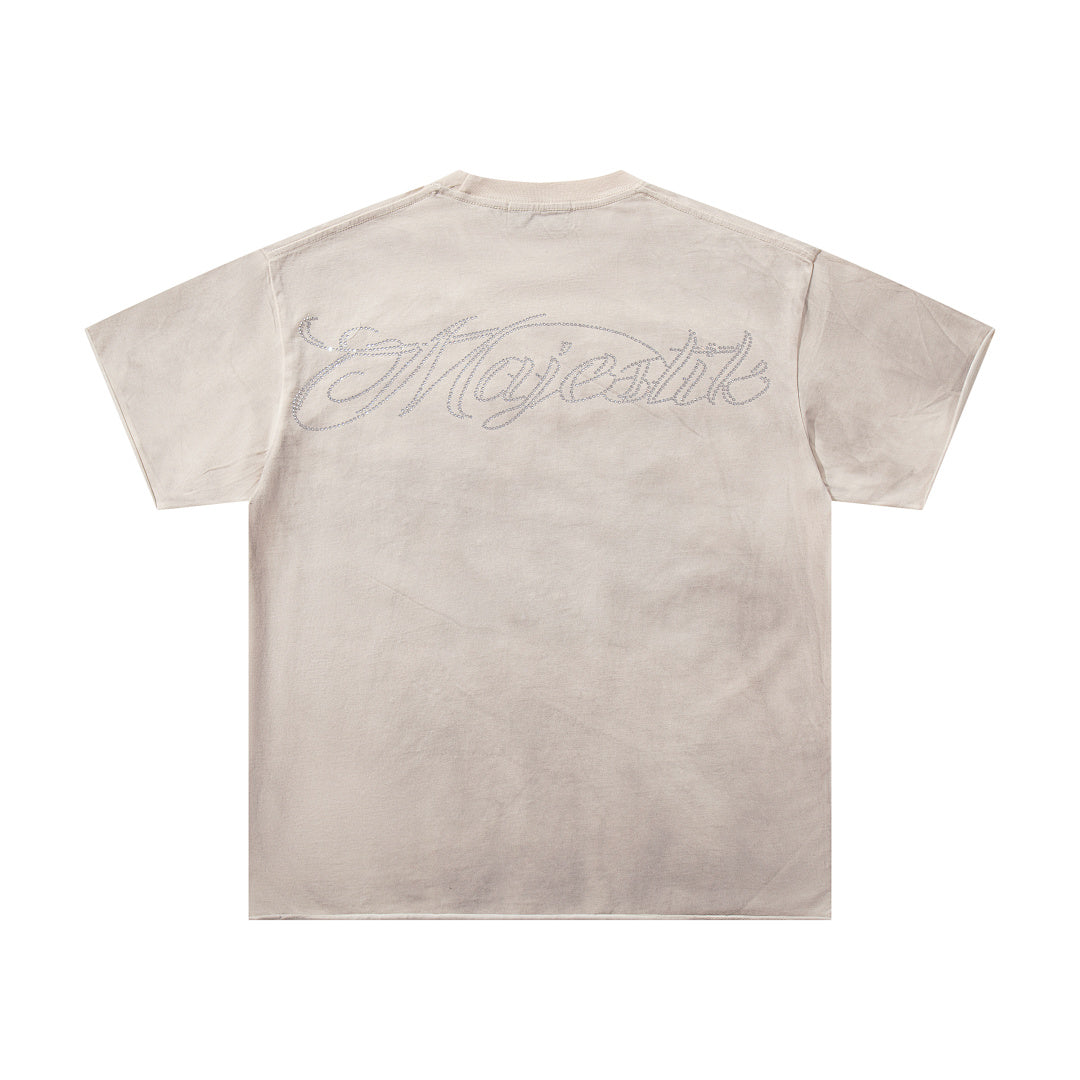 Majestik “Soul & Light in Darkness” Vintage Tee（Off-White / Cream）