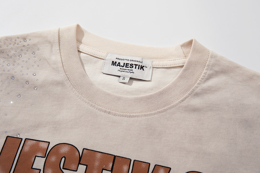 Majestik “Soul & Light in Darkness” Vintage Tee（Off-White / Cream）