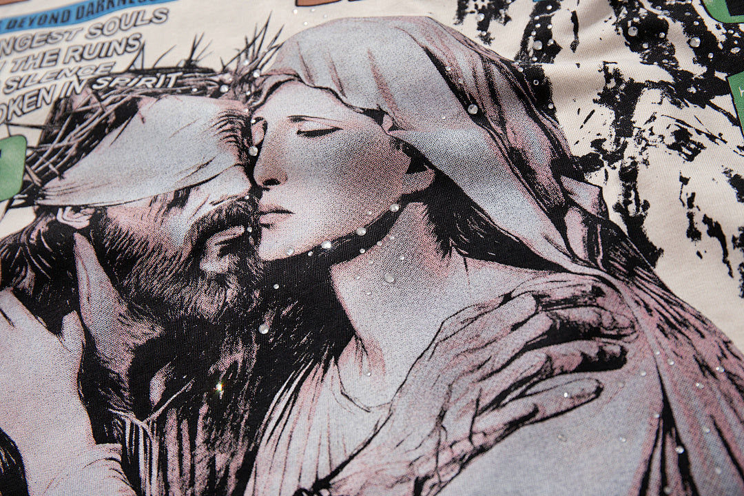 Majestik “Soul & Light in Darkness” Vintage Tee（Off-White / Cream）