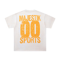 Majestik “Sports Division” Football Bulldogs Vintage Tee（Off-White / Cream）