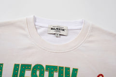 Majestik “Sports Division” Football Bulldogs Vintage Tee（Off-White / Cream）