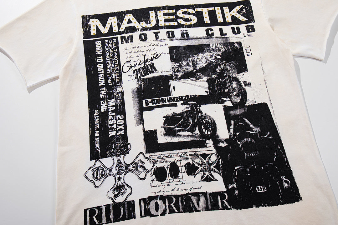 Majestik “Motor Club” Ride Forever Vintage Tee