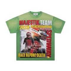 Majestik “Race Before Death” F1 Racing Vintage Tee