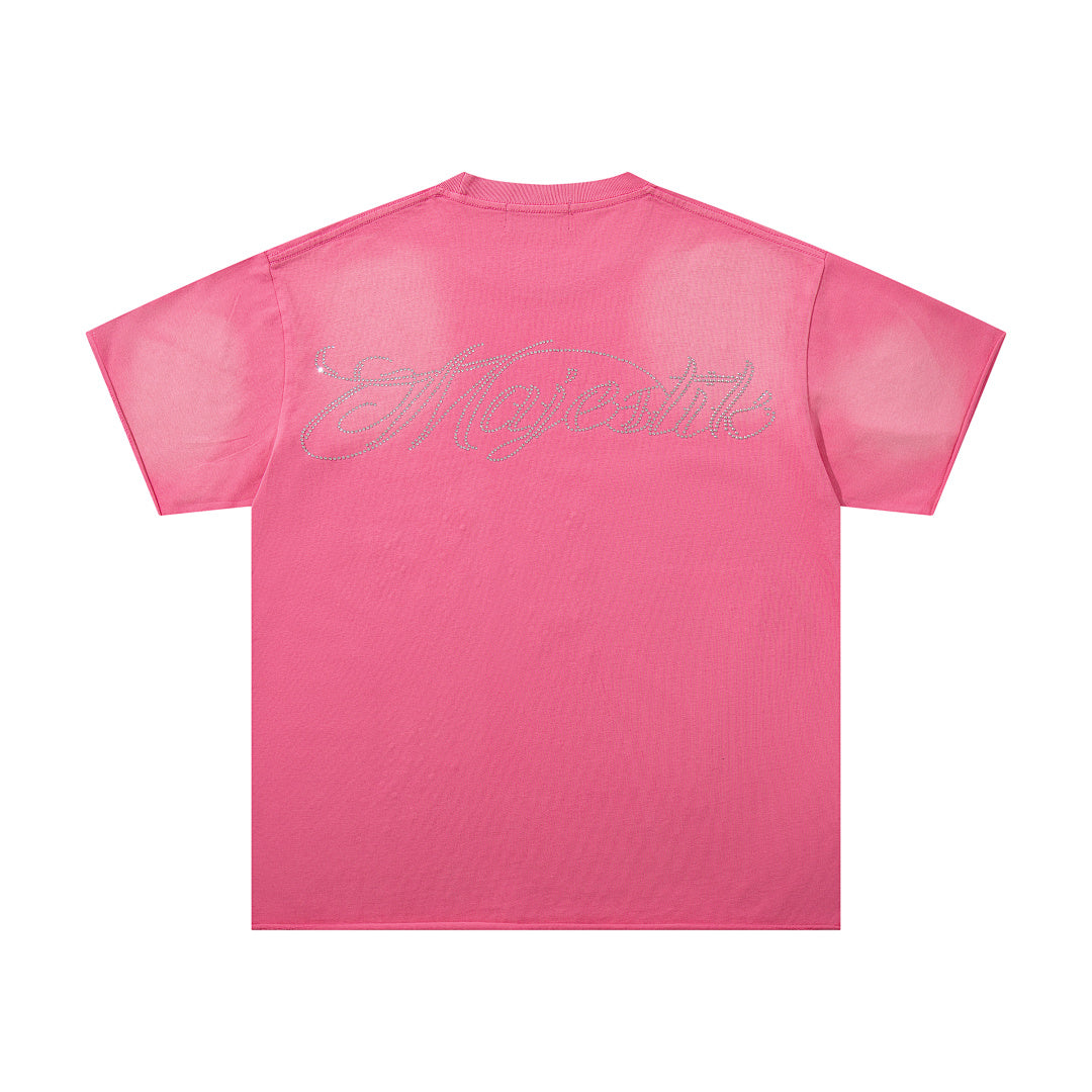 Majestik “Soul & Light in Darkness” Vintage Tee（Pink）