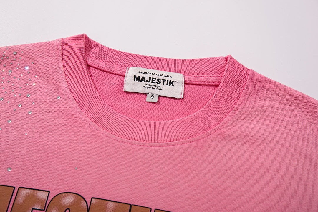 Majestik “Soul & Light in Darkness” Vintage Tee（Pink）