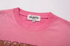 Majestik “Soul & Light in Darkness” Vintage Tee（Pink）