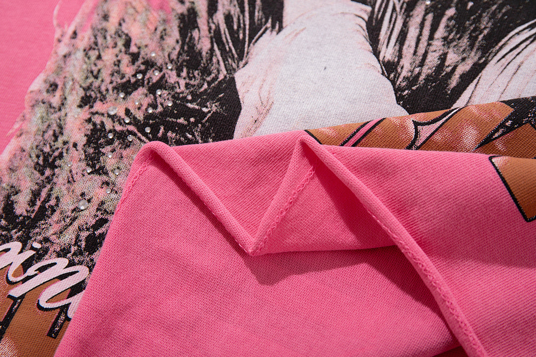 Majestik “Soul & Light in Darkness” Vintage Tee（Pink）