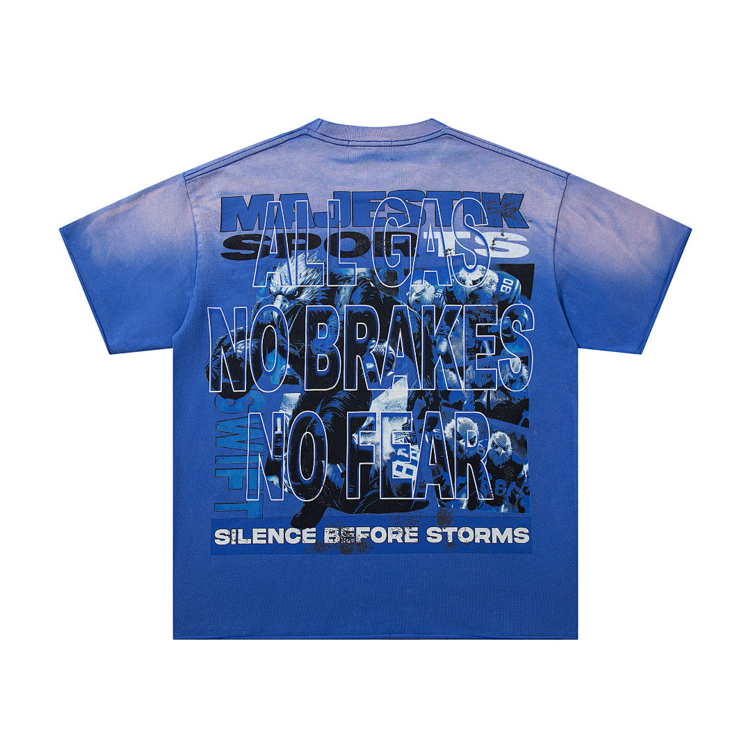 Majestik “Swift Eagles” World Rhinestone Vintage Tee