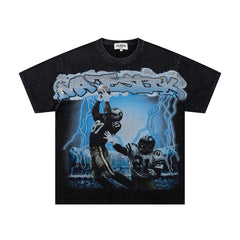 Majestik “Lightning Gridiron” Football Players Rhinestone Vintage Tee