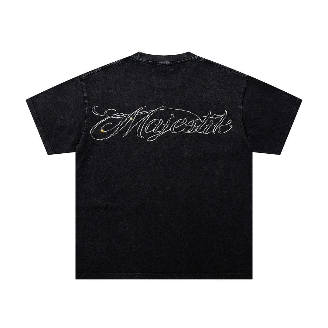 Majestik “Lightning Gridiron” Football Players Rhinestone Vintage Tee